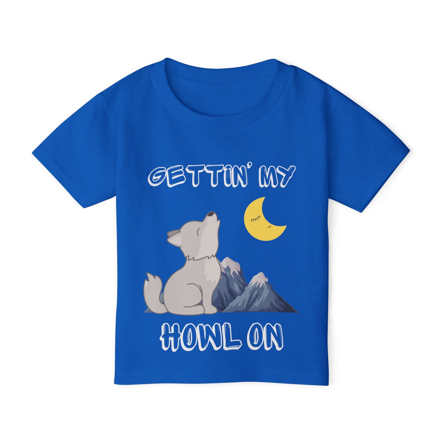 "Gettin' My Howl On" Toddler T-Shirt (Sz 2-6) - Red