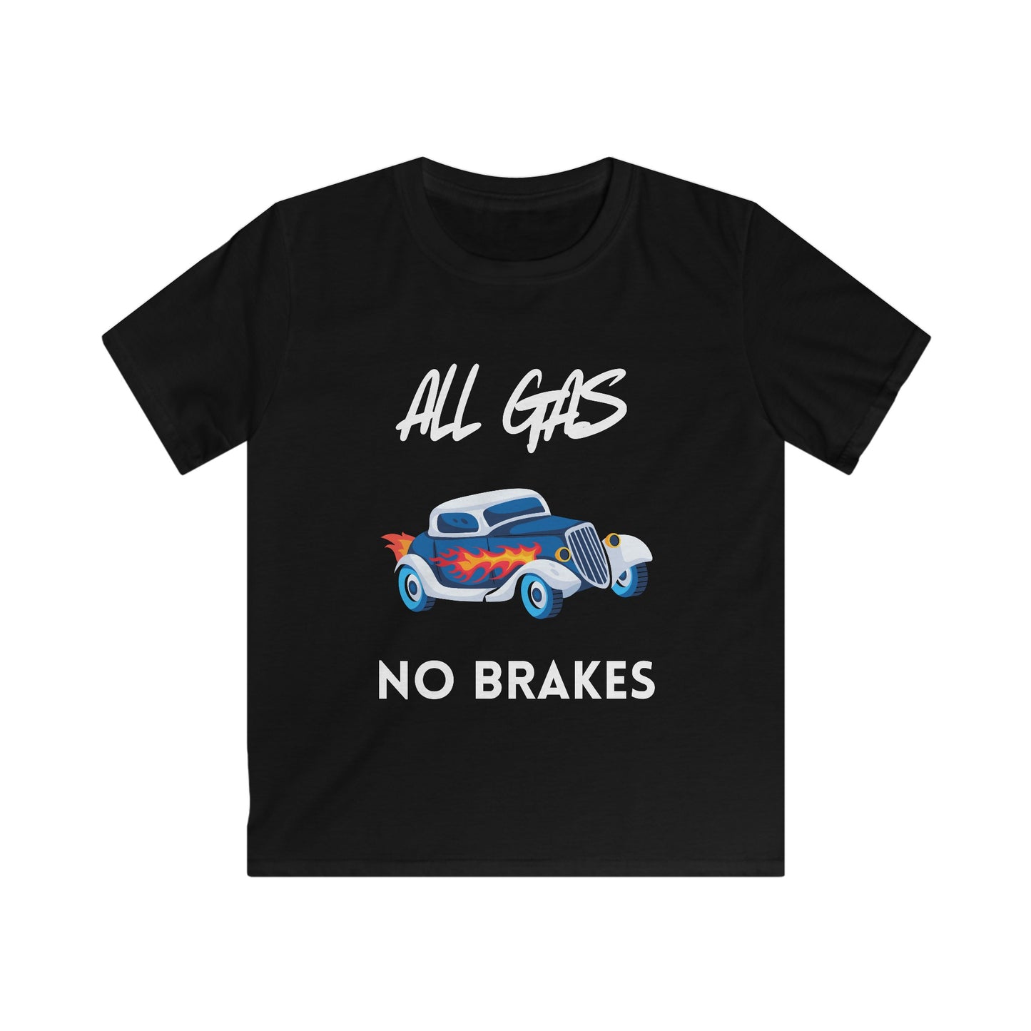 "All Gas, No Brakes" Kid's T-Shirt