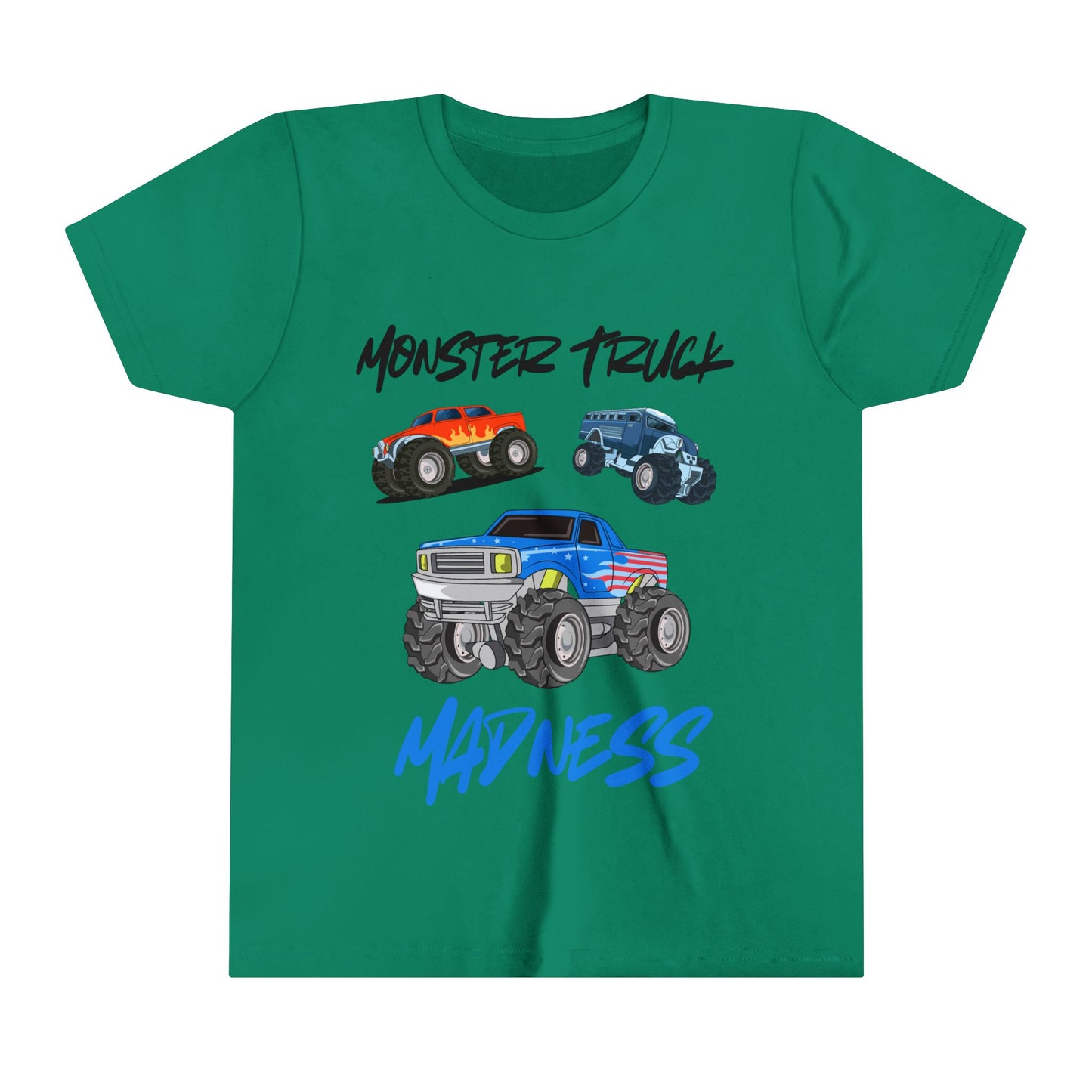 "Monster Truck Madness" Kid's T-Shirt - Green