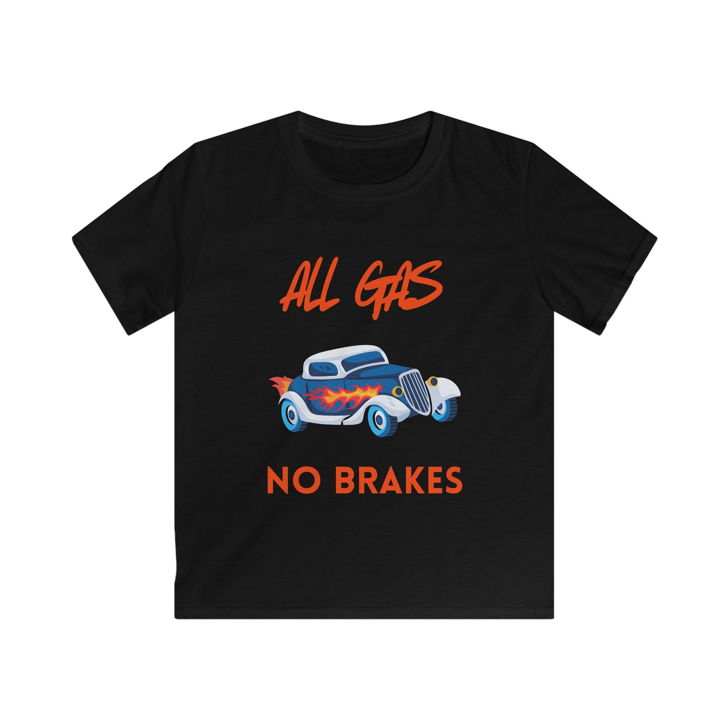 "All Gas, No Brakes" Kid's T-Shirt