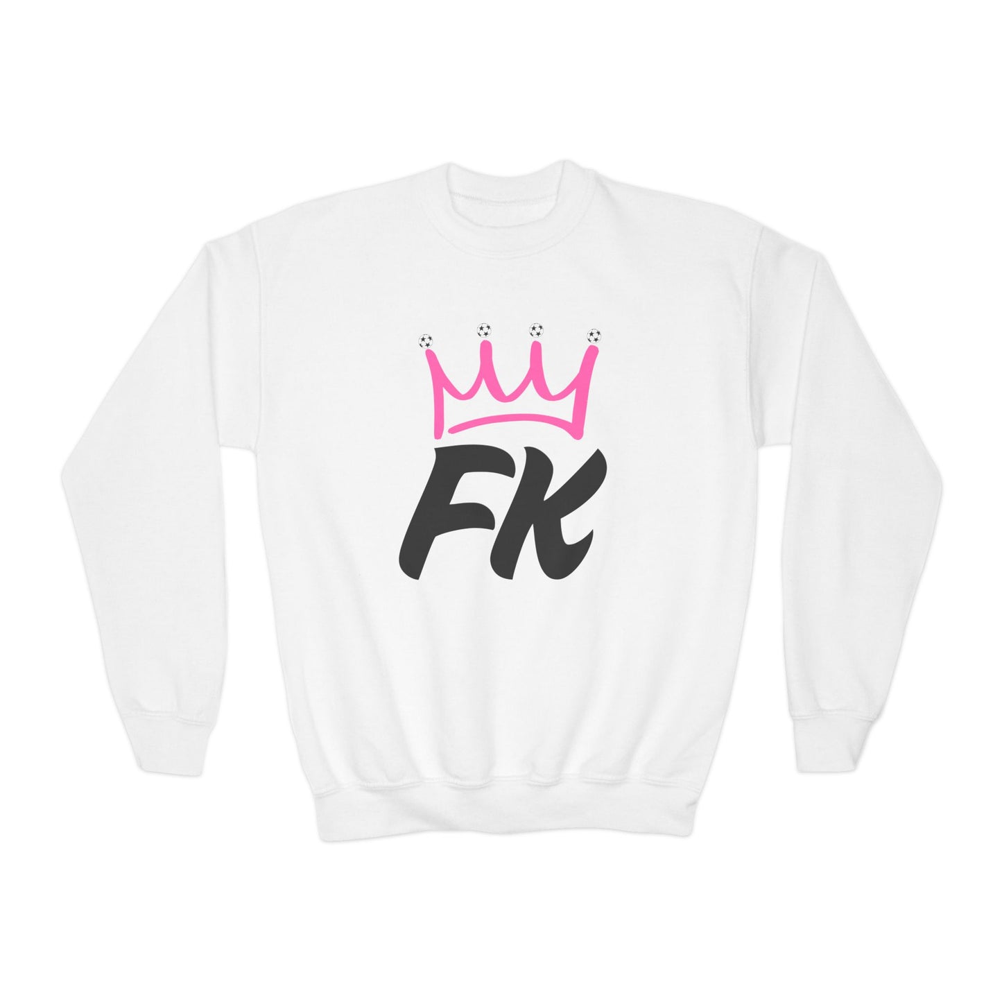 "FK Pink Krown" Kid's Crewneck Sweatshirt