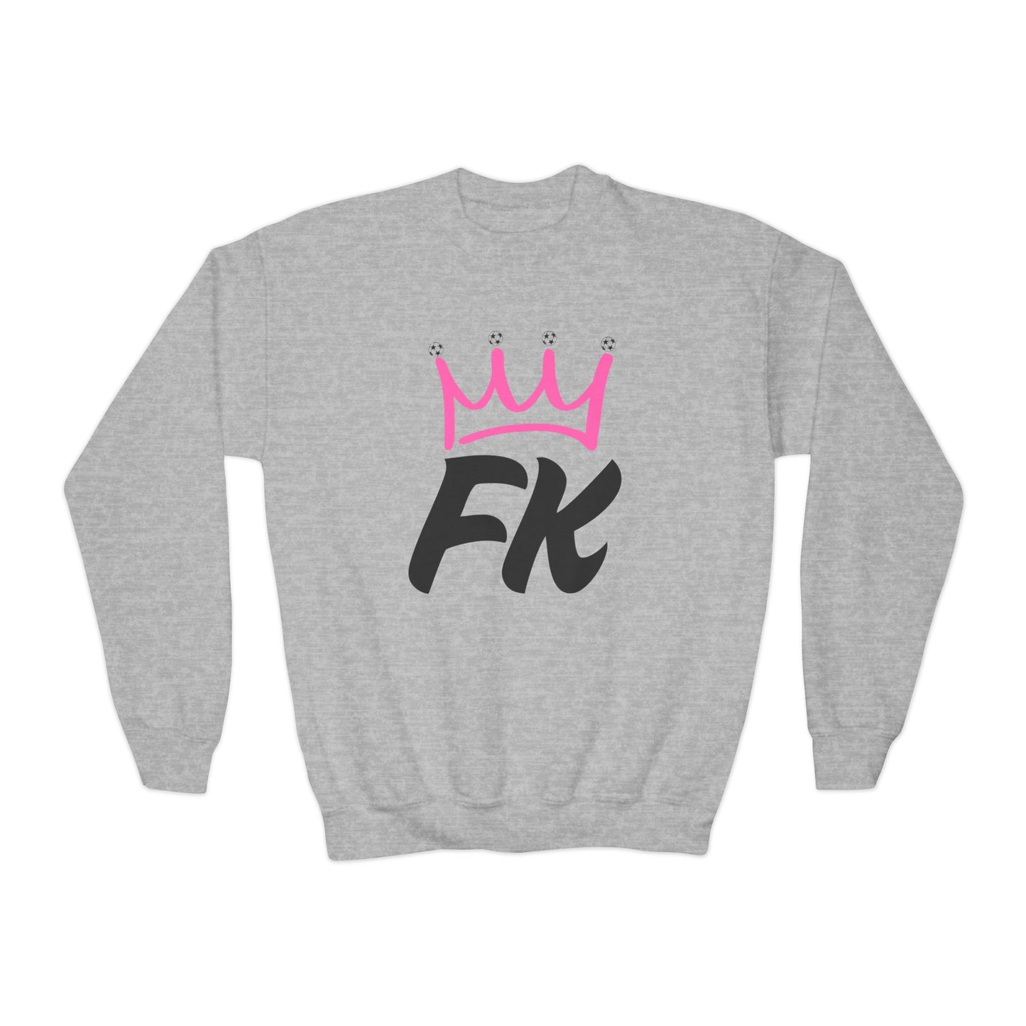 "FK Pink Krown" Kid's Crewneck Sweatshirt