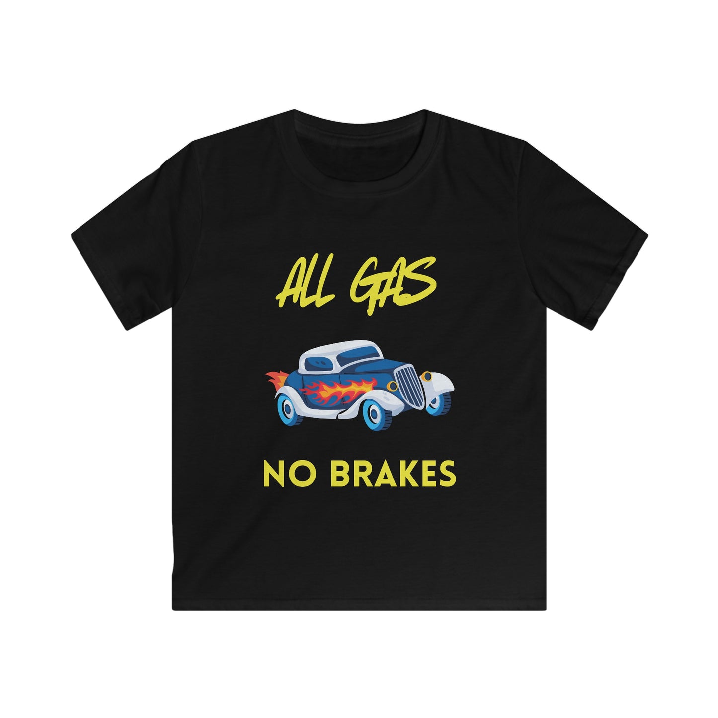 "All Gas, No Brakes" Kid's T-Shirt