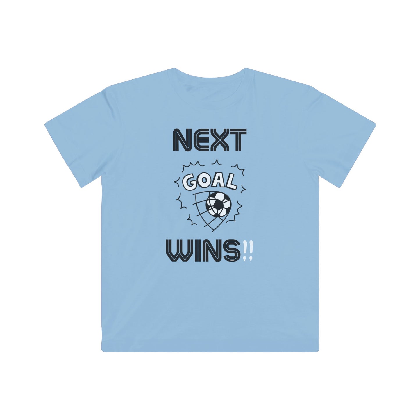 "Next Goal Wins" Kid's T-Shirt - Light Blue