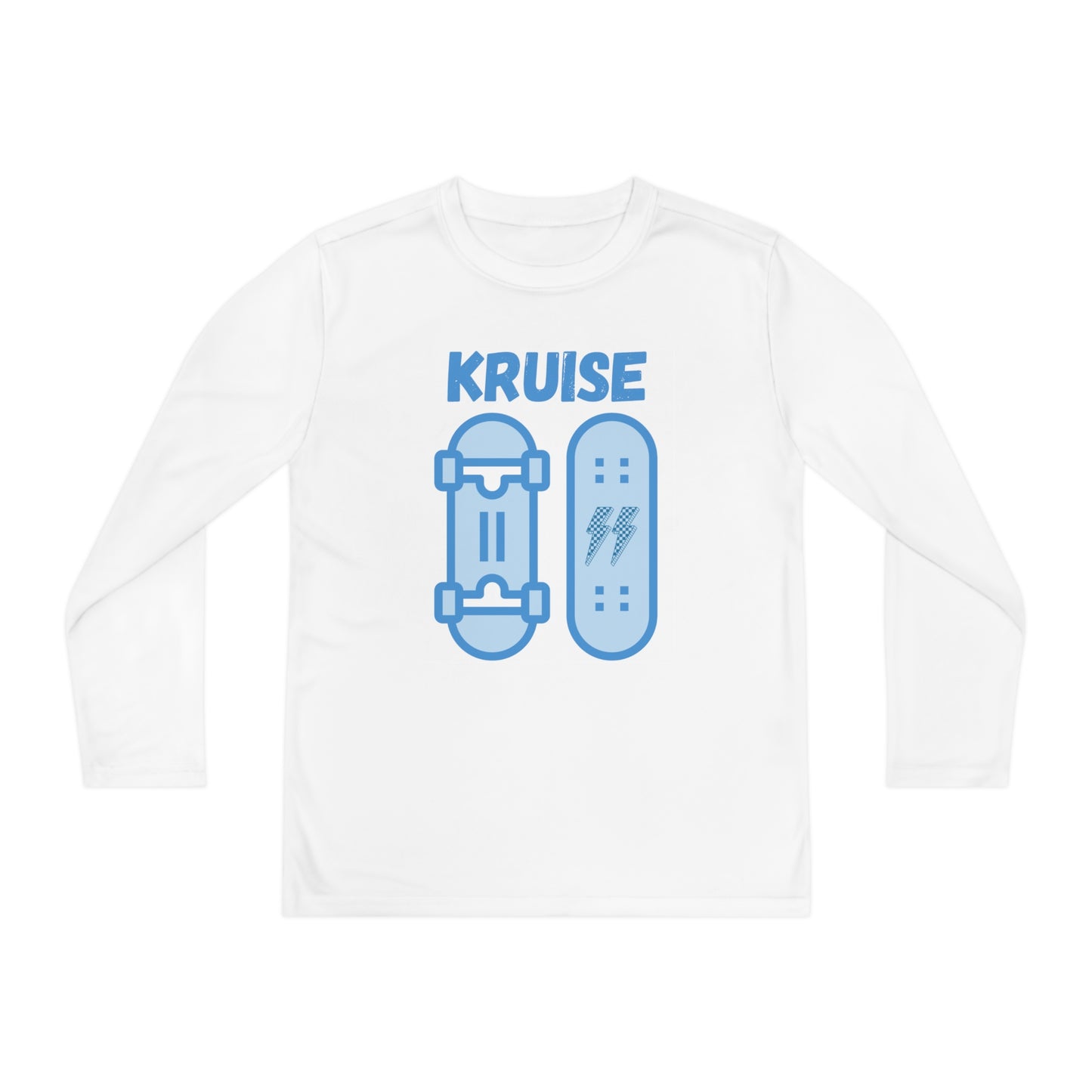 "Kruise SB Lightning Bolt" Long Sleeve Moisture Wicking T-Shirt