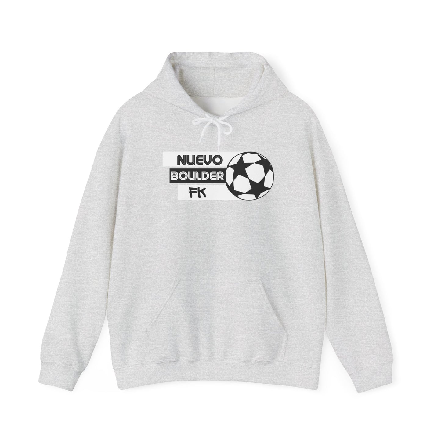 "Nuevo Boulder FK" Heavy Blend Hoodie - White/Black