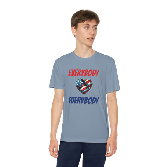 "Everybody Love Everybody" - Kid's Unisex Athletic Moisture Wicking Tee