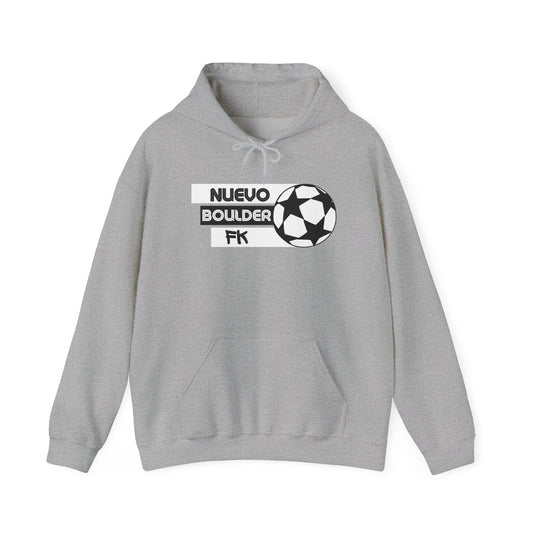 "Nuevo Boulder FK" Heavy Blend Hoodie - White/Black