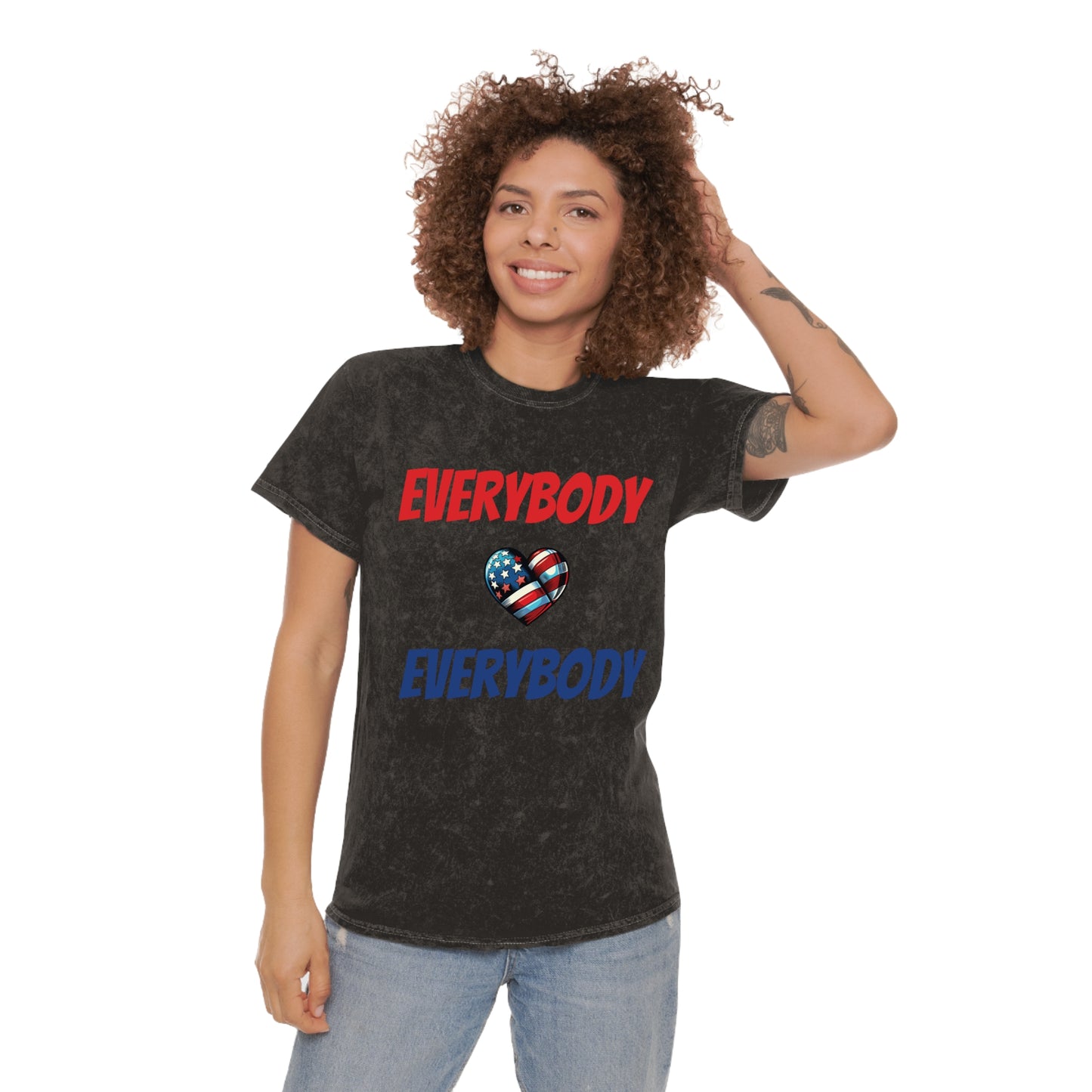 "Everybody Love Everybody" - Unisex Mineral Wash T-Shirt