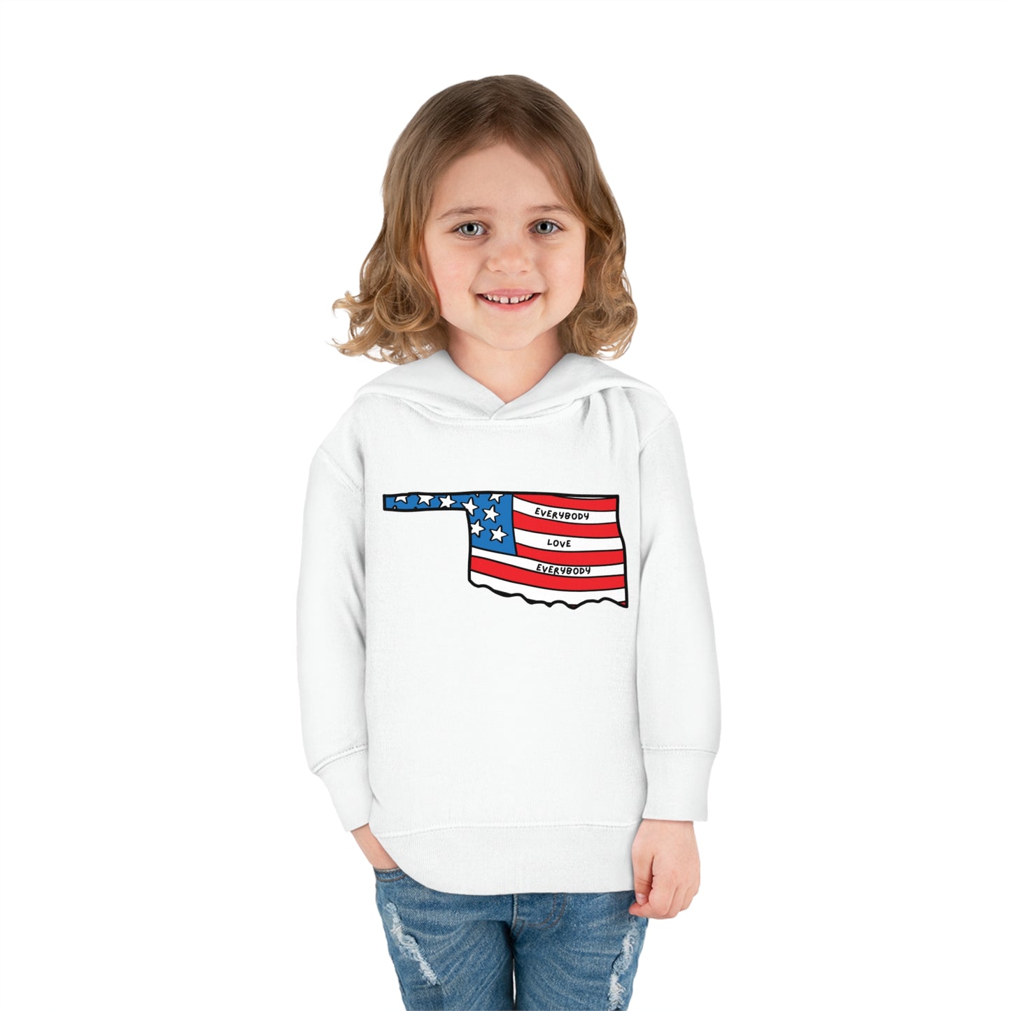 "Everybody Love Everybody" Oklahoma Edition - Toddler Pullover Fleece Hoodie