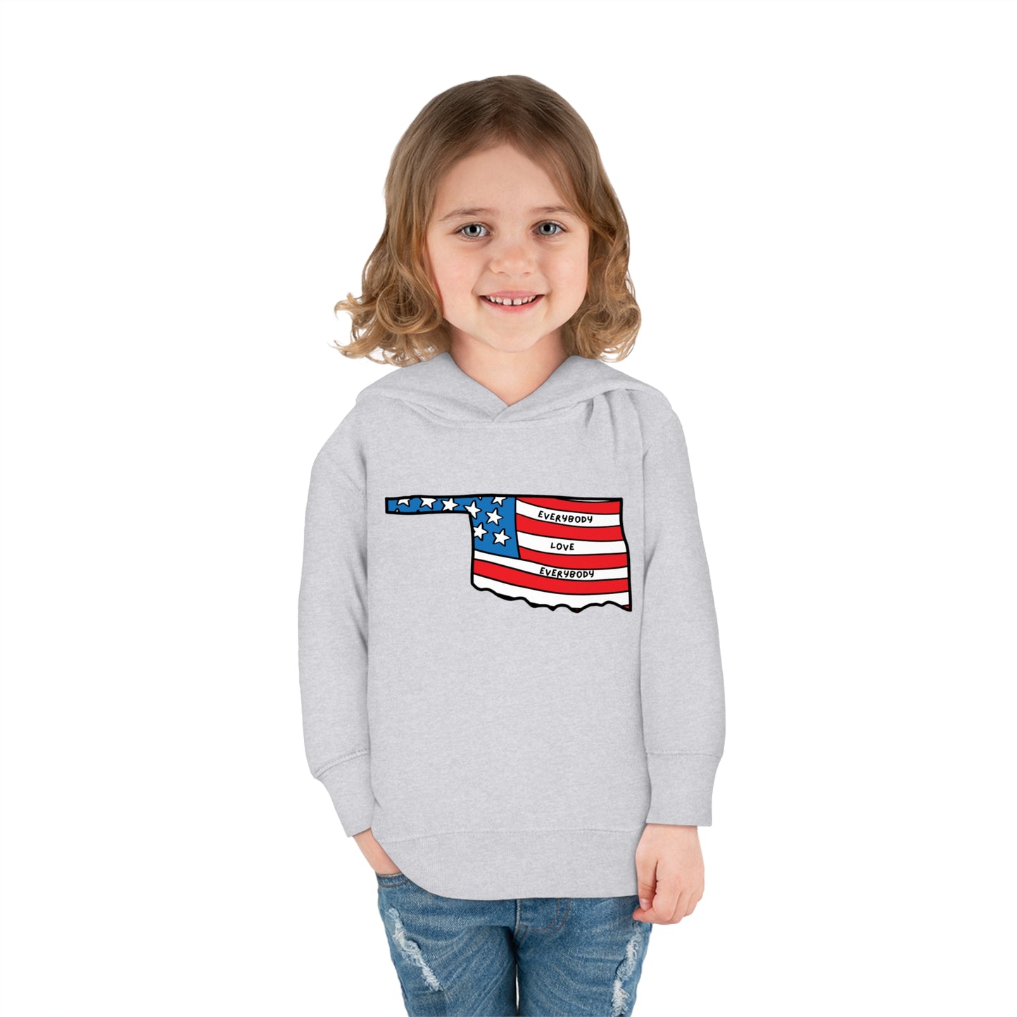 "Everybody Love Everybody" Oklahoma Edition - Toddler Pullover Fleece Hoodie