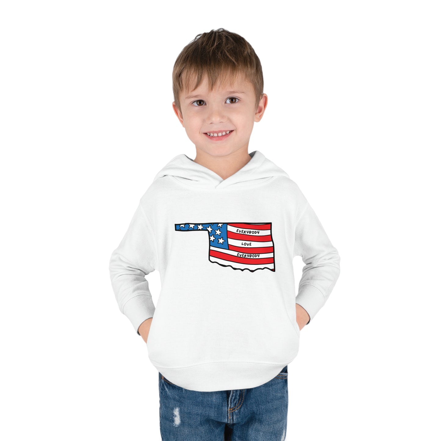 "Everybody Love Everybody" Oklahoma Edition - Toddler Pullover Fleece Hoodie