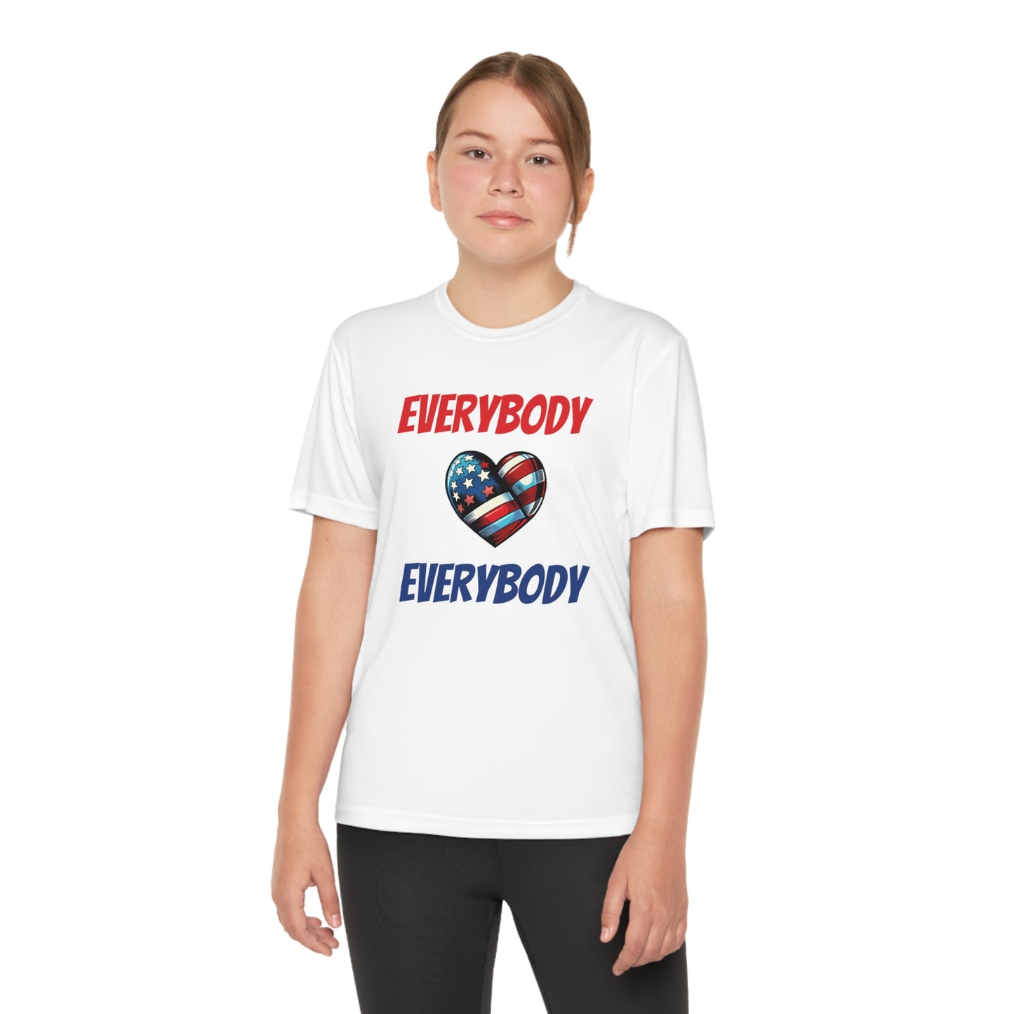 "Everybody Love Everybody" - Kid's Unisex Athletic Moisture Wicking Tee