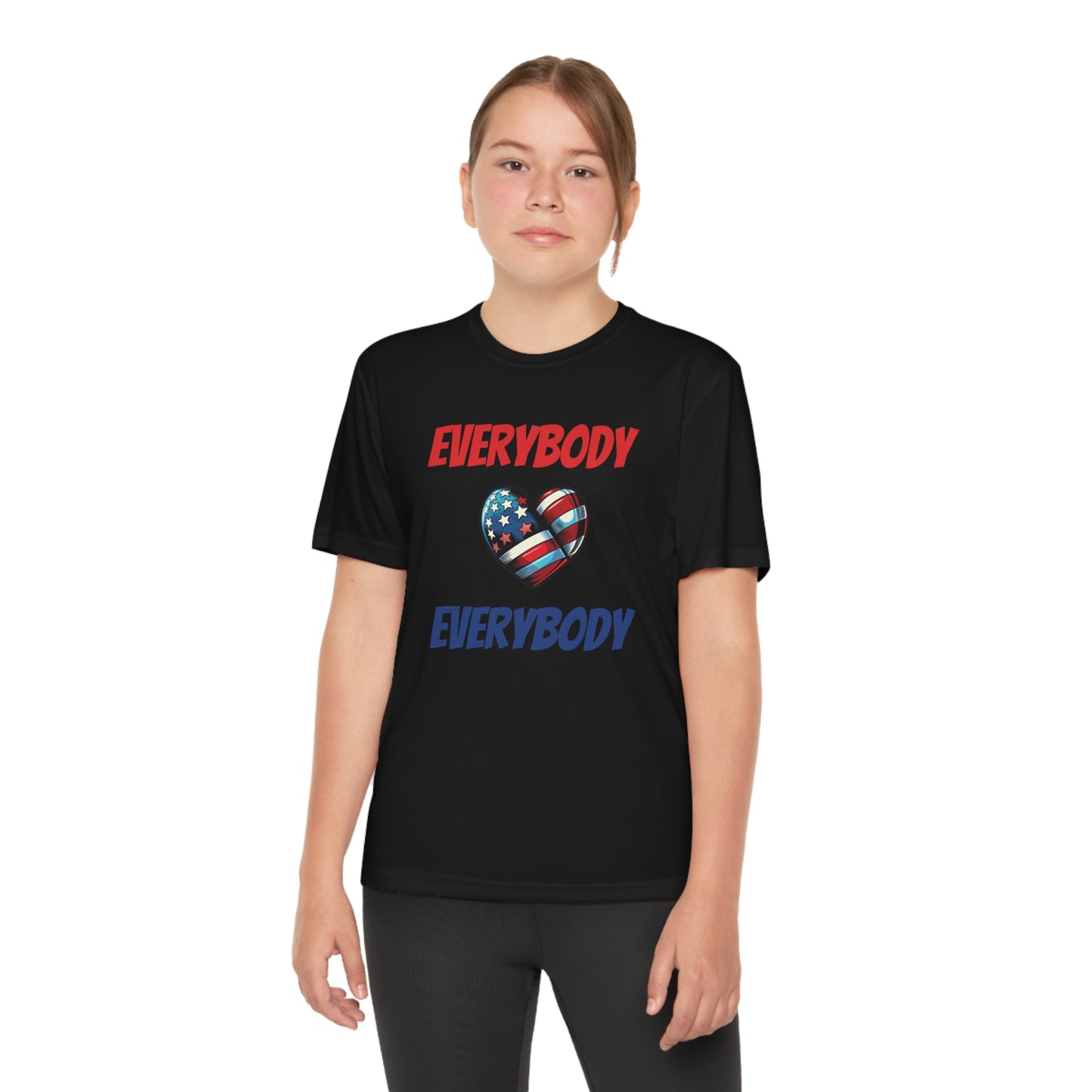 "Everybody Love Everybody" - Kid's Unisex Athletic Moisture Wicking Tee