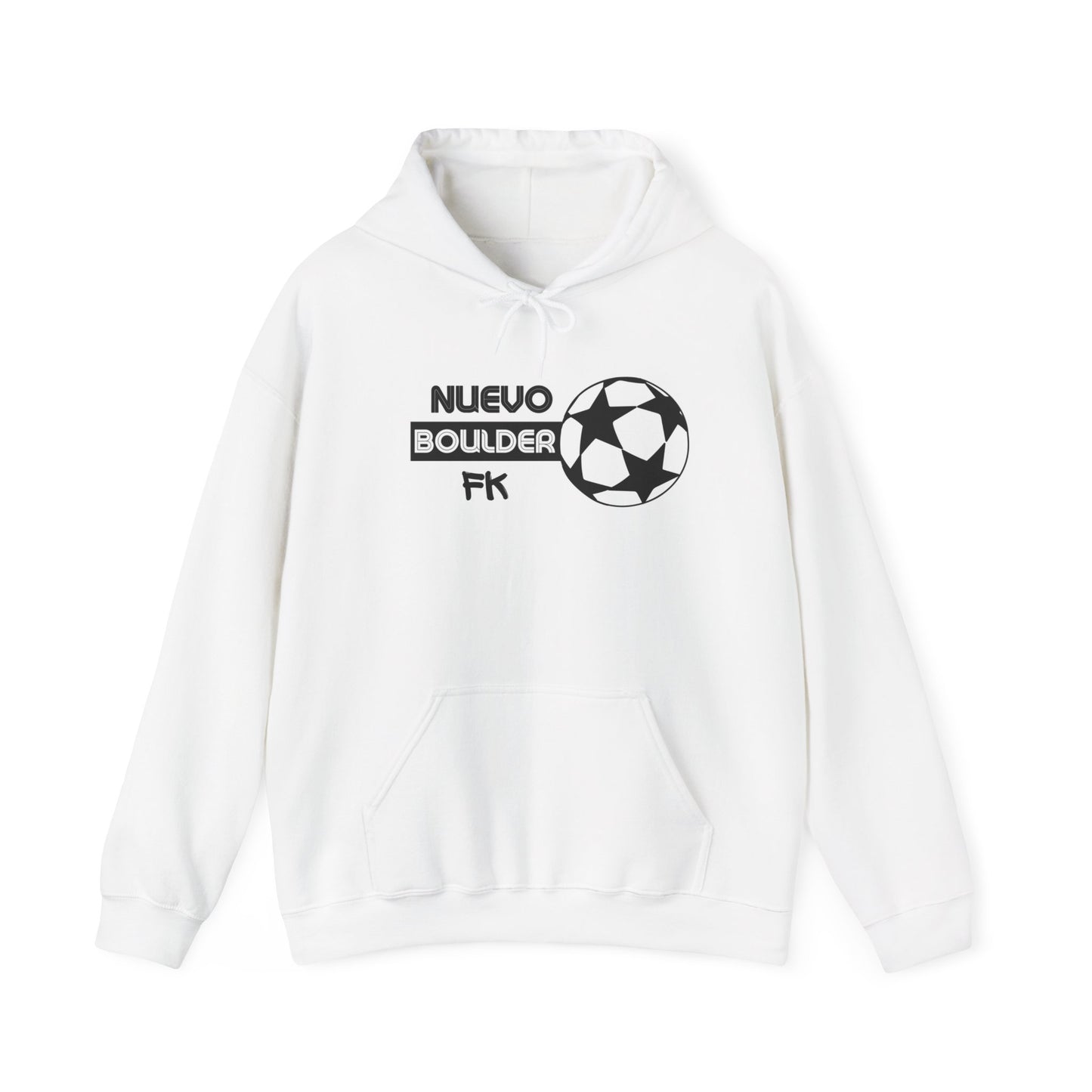 "Nuevo Boulder FK" Heavy Blend Hoodie - White/Black