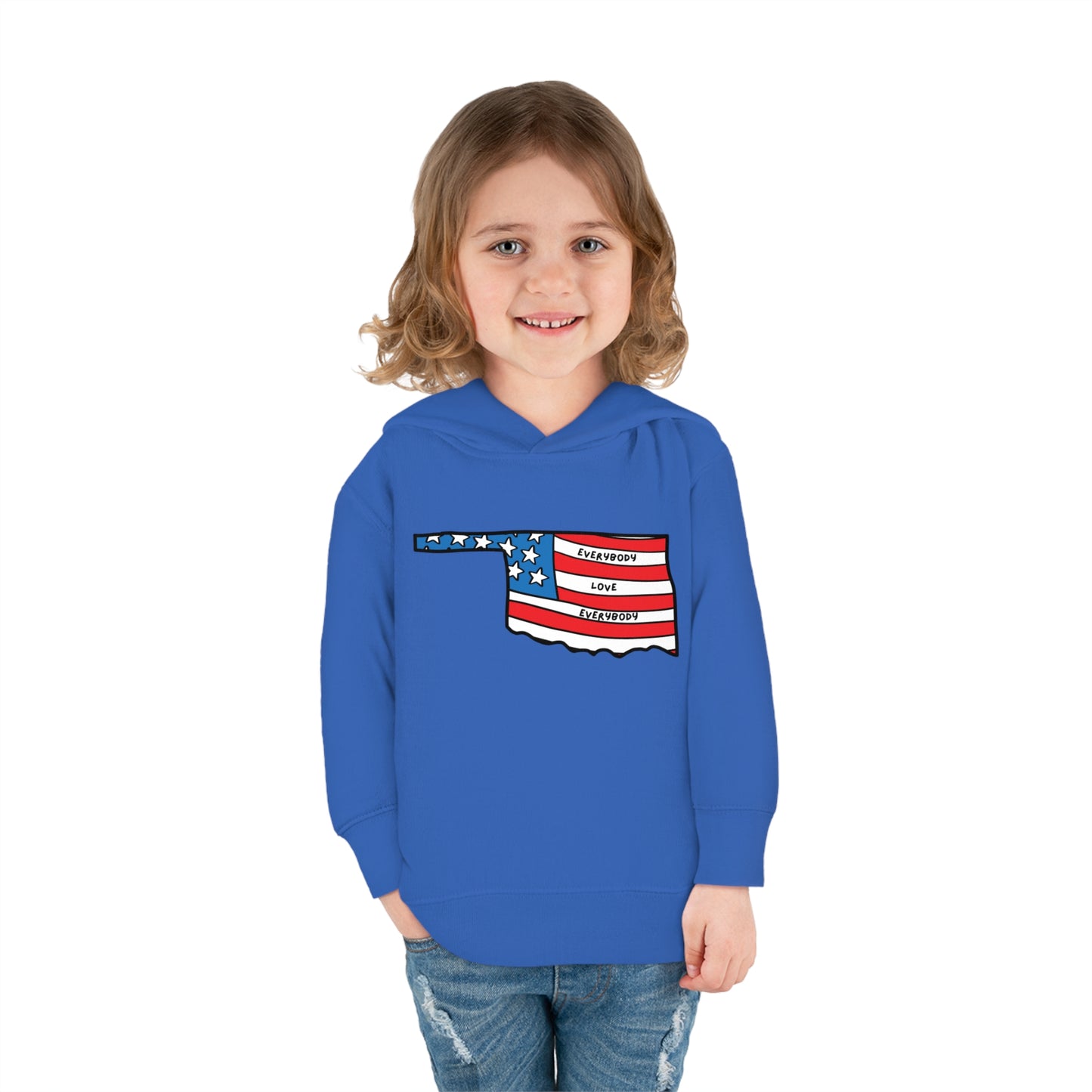 "Everybody Love Everybody" Oklahoma Edition - Toddler Pullover Fleece Hoodie