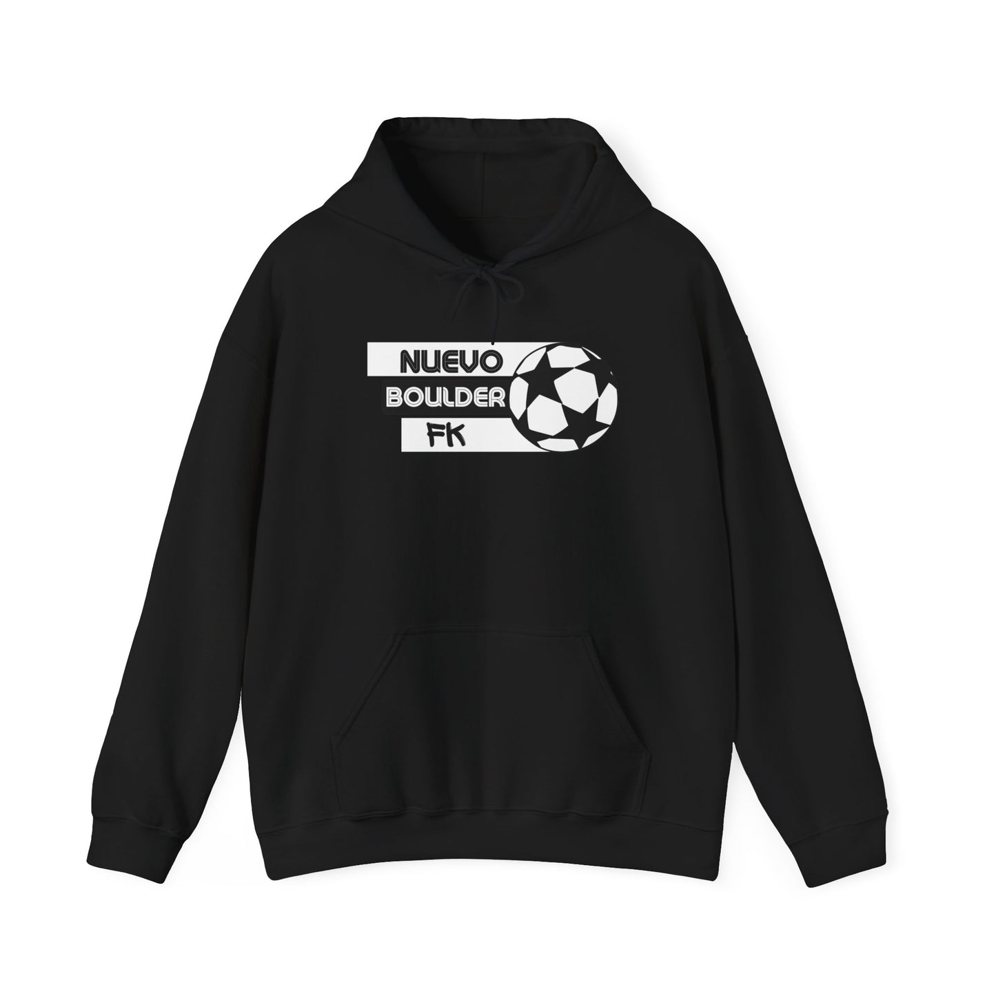 "Nuevo Boulder FK" Heavy Blend Hoodie - White/Black