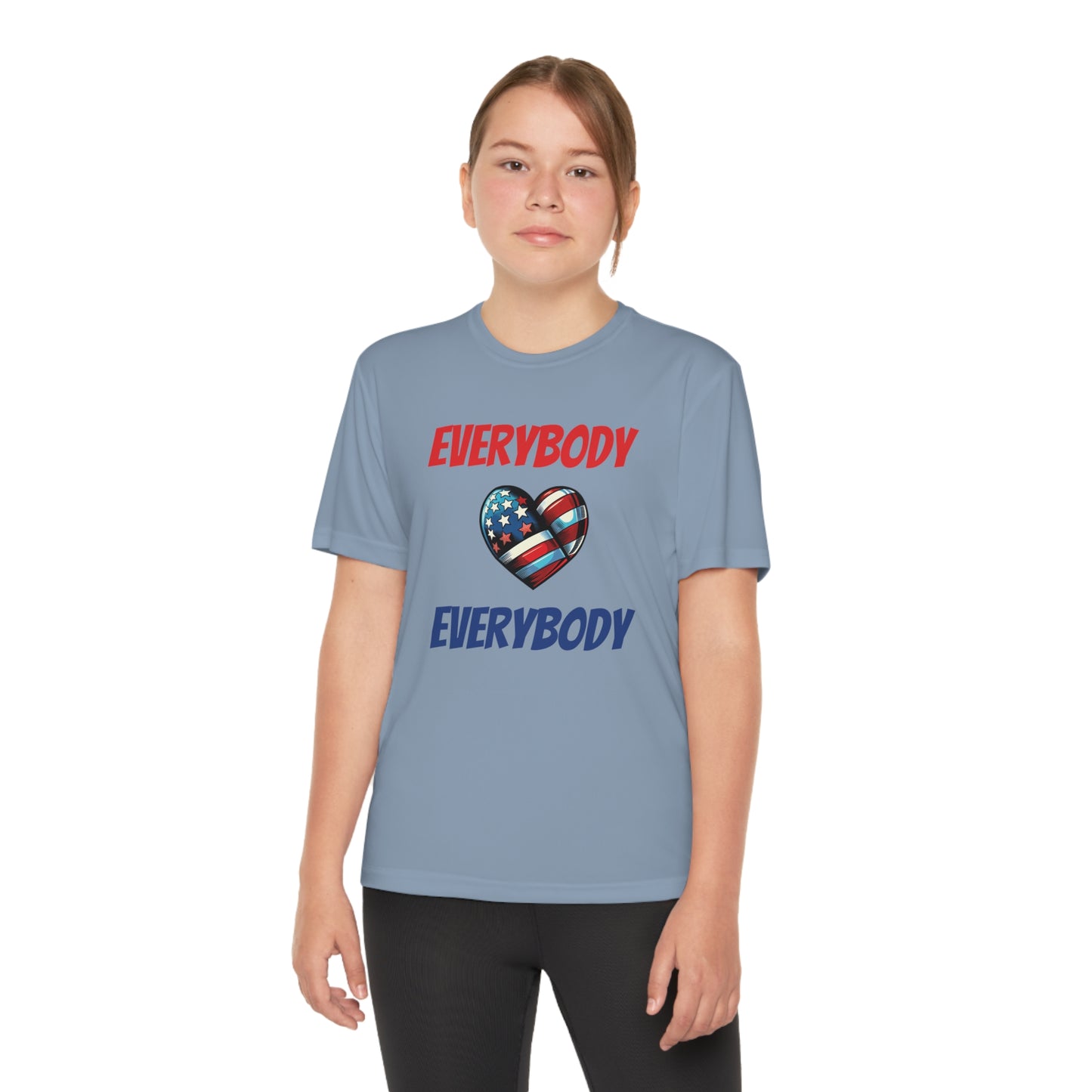 "Everybody Love Everybody" - Kid's Unisex Athletic Moisture Wicking Tee