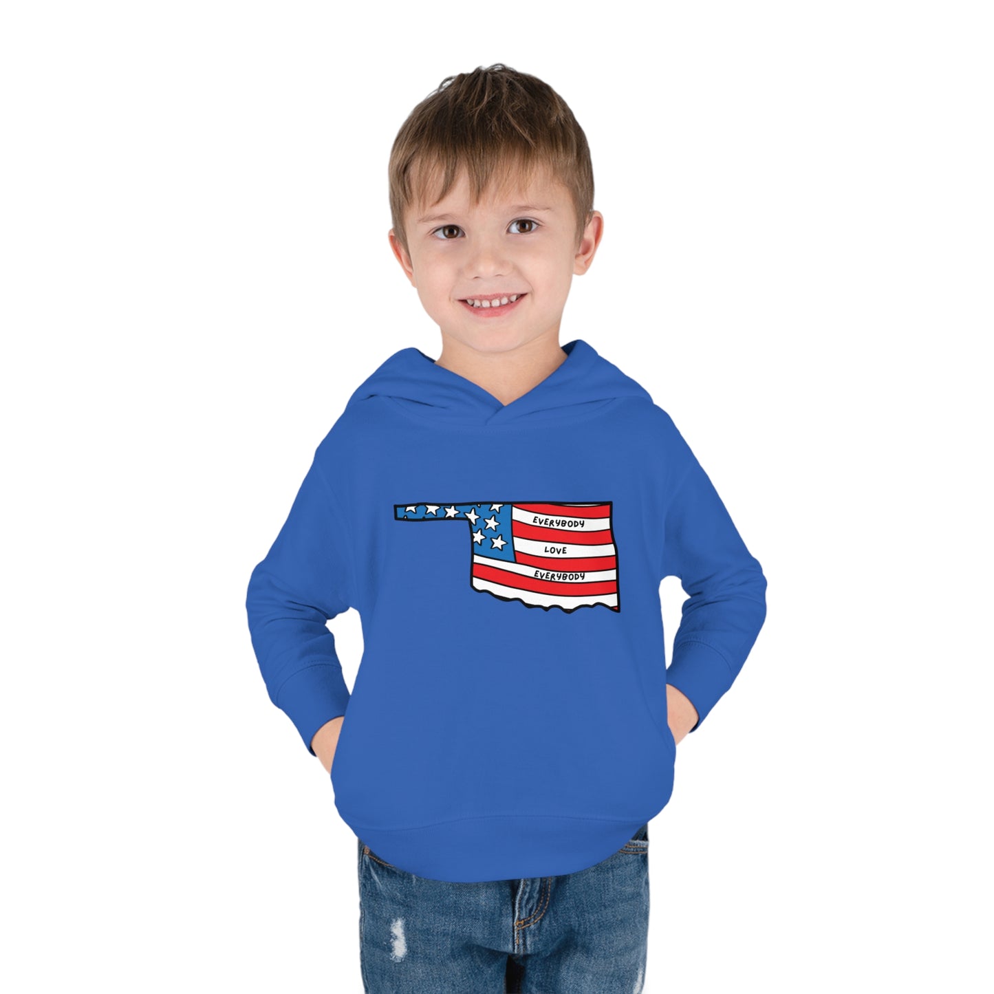 "Everybody Love Everybody" Oklahoma Edition - Toddler Pullover Fleece Hoodie