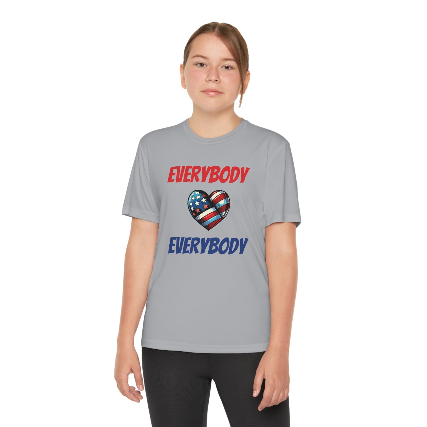 "Everybody Love Everybody" - Kid's Unisex Athletic Moisture Wicking Tee